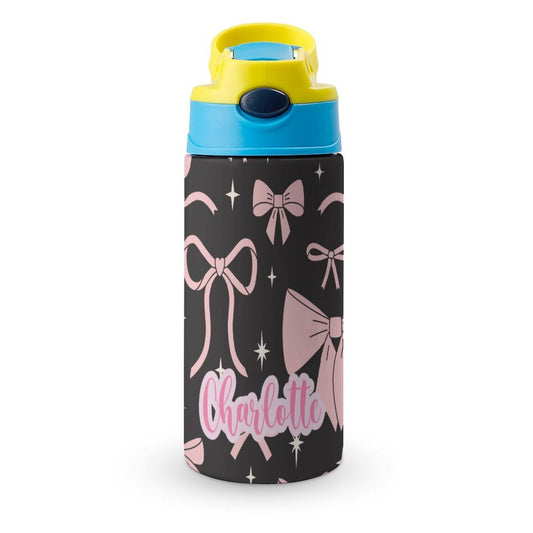 Personalised Kids Water Bottle - Bow
