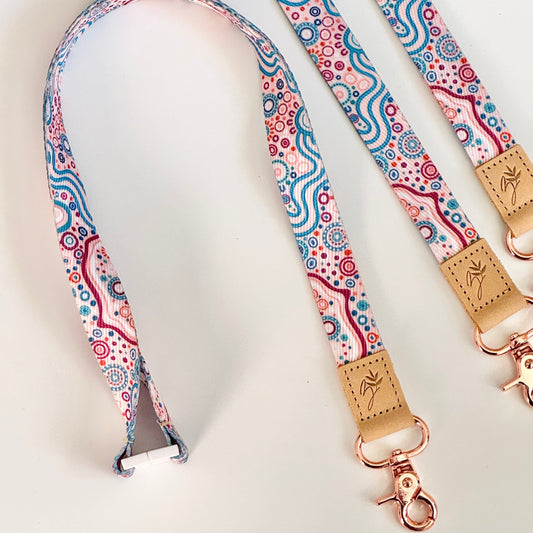 Connecting with Country Fabric Lanyard