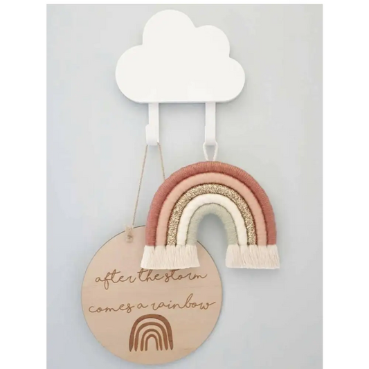 After the Storm Comes a Rainbow Announcement Plaque