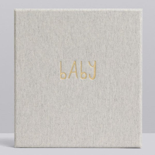 Baby Journal - The First Year (grey boxed)
