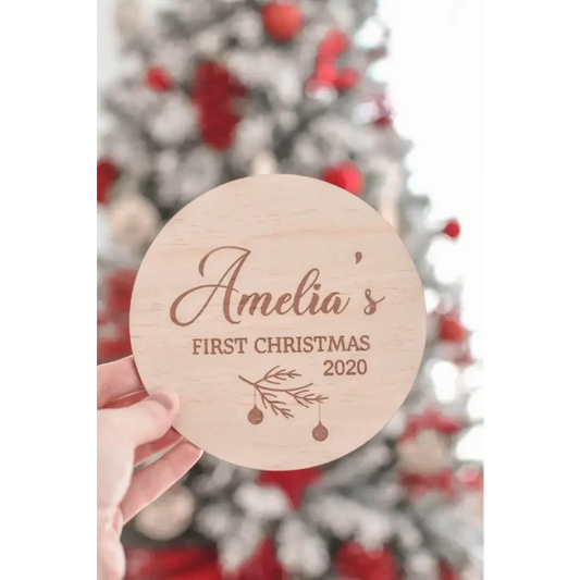 Baby's First Christmas Plaque 2026