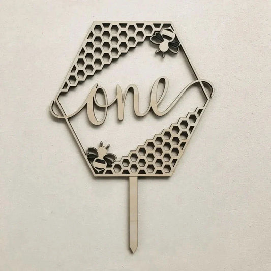 Buzzing Bee Cake Topper
