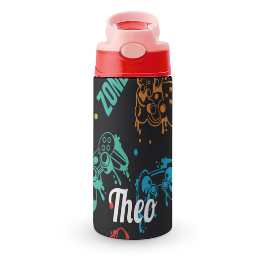 Personalised Kids Water Bottle - Gamer