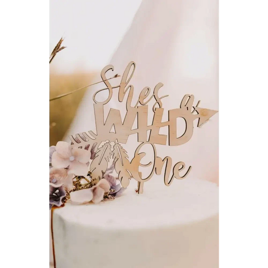 Shes a Wild One Cake Topper